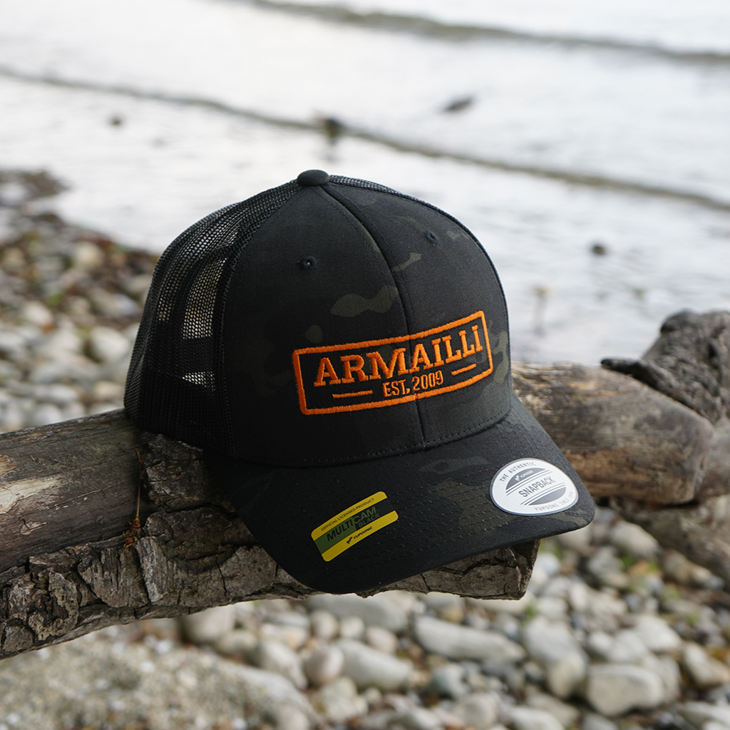 CASQUETTE ARMAILLI TRUCKER NOIR MILITAIRE