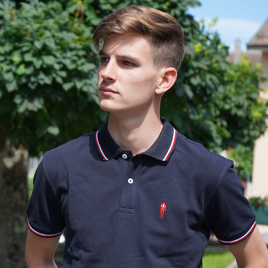 MARINEBLAUES ARMAILLI-SILHOUETTE-POLOSHIRT
