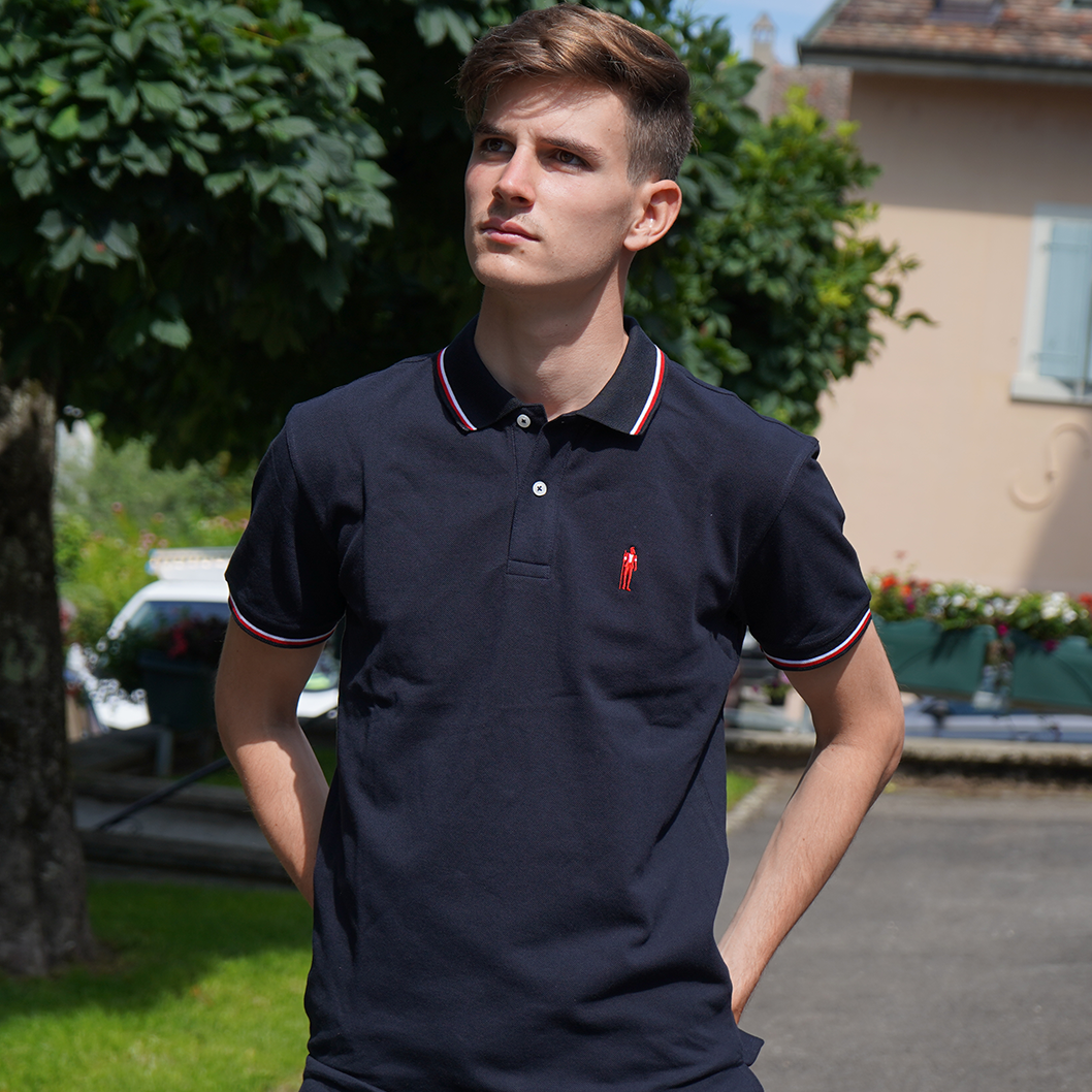 MARINEBLAUES ARMAILLI-SILHOUETTE-POLOSHIRT